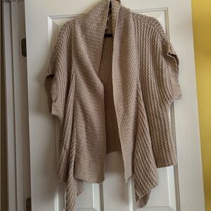 Kim Rogers Tan Chunky Knit Shrug